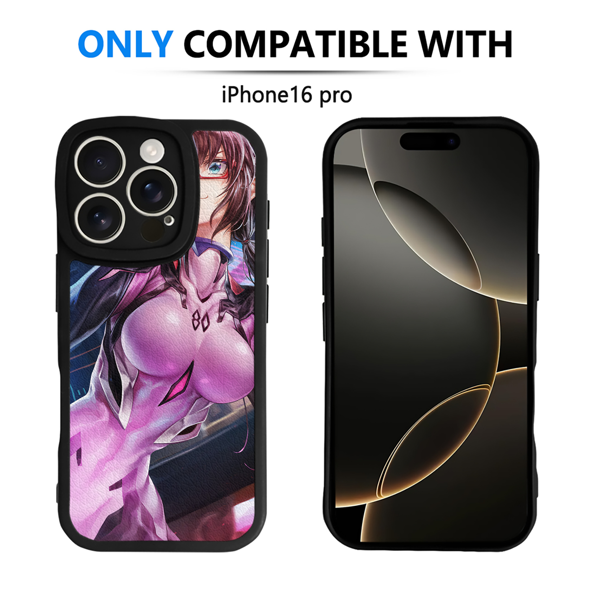 （画像用） EVA 新世紀エヴァンゲリオン 【iPhone 16シリーズ対応】シリコンスマホケース（レザー調） 材質：シリコン